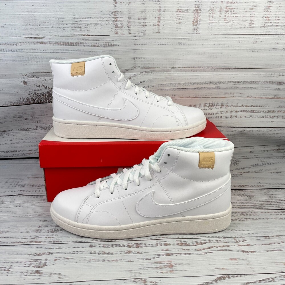 Nike Court Royale 2 Womens US 12 Mid Sneakers White/White